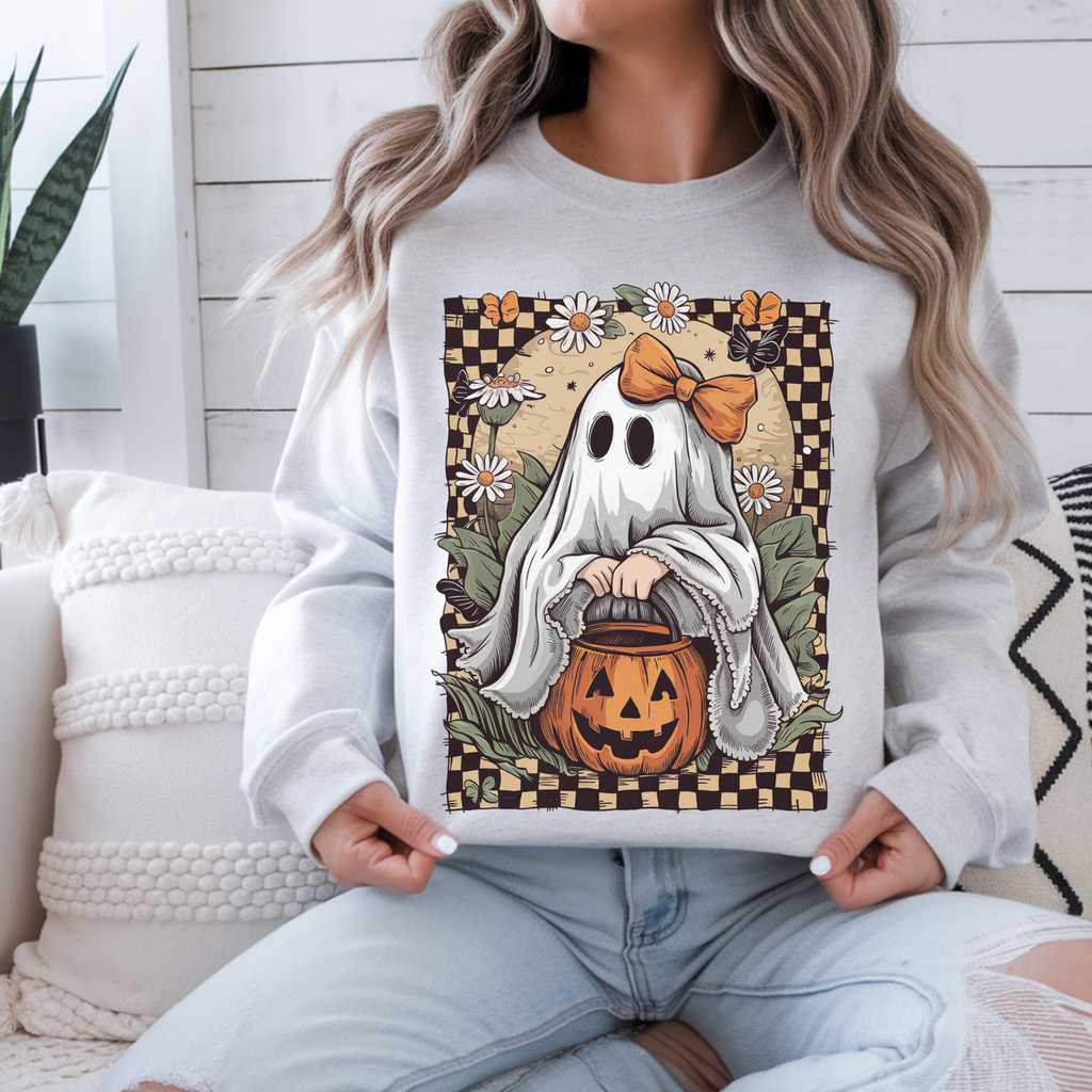 Halloween Ghost Crewneck Sweatshirt