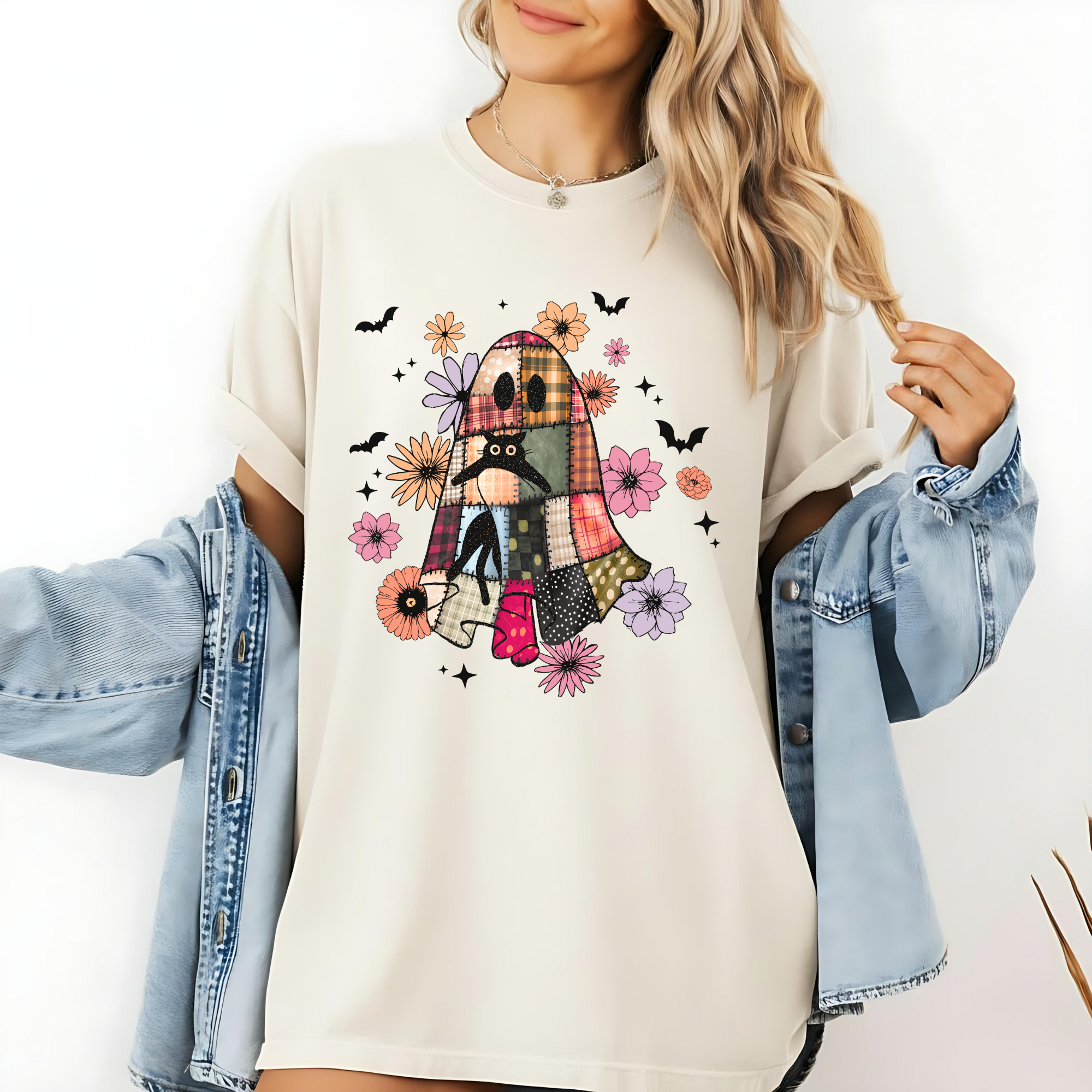 Whimsical Ghost Halloween T-Shirt