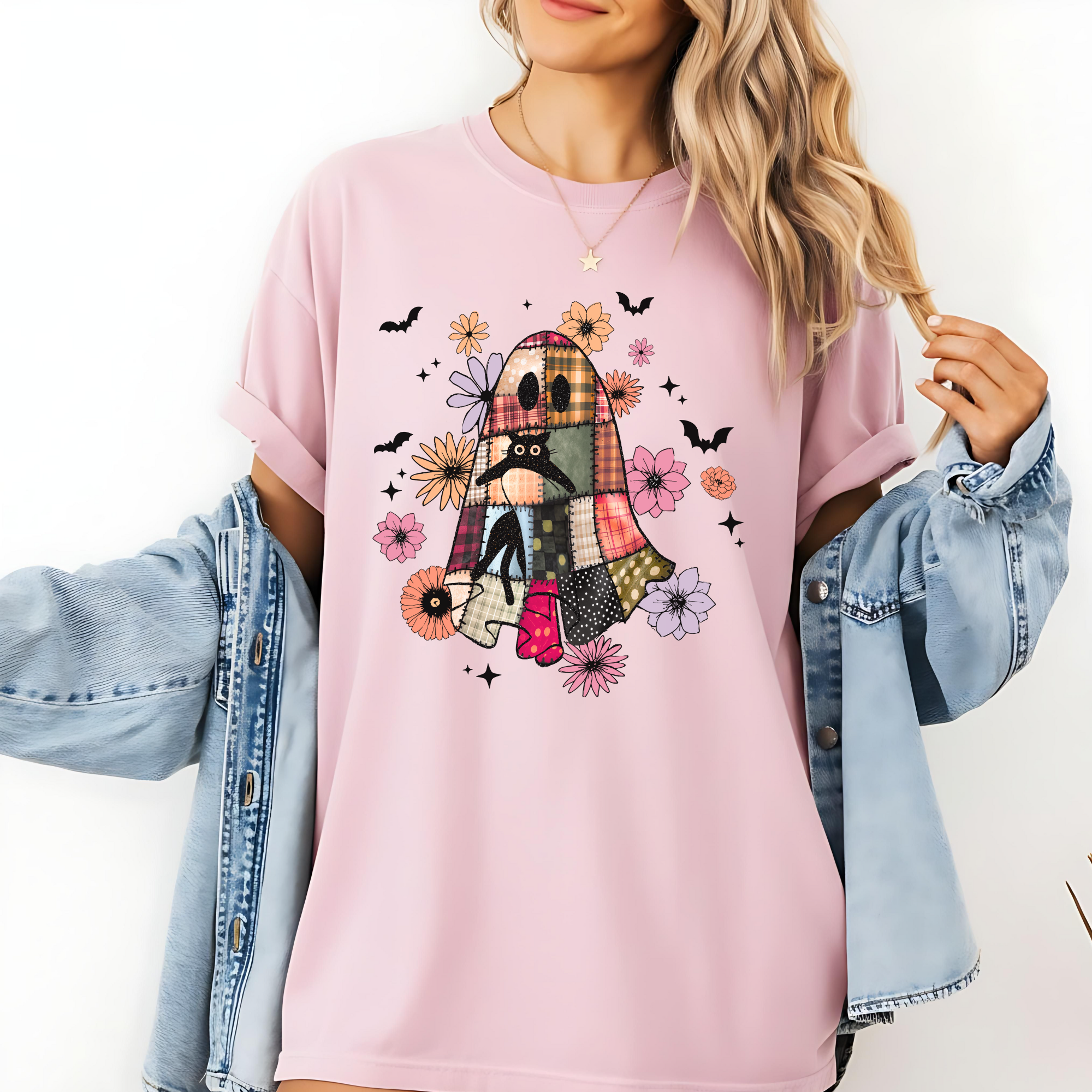 Whimsical Ghost Halloween T-Shirt