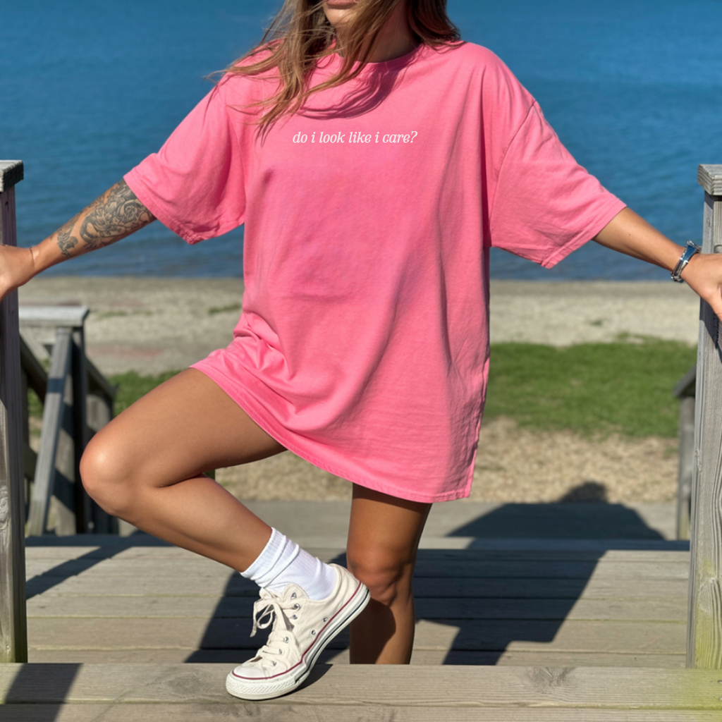 Do I Look Like I Care? Unisex Garment-Dyed T-Shirt