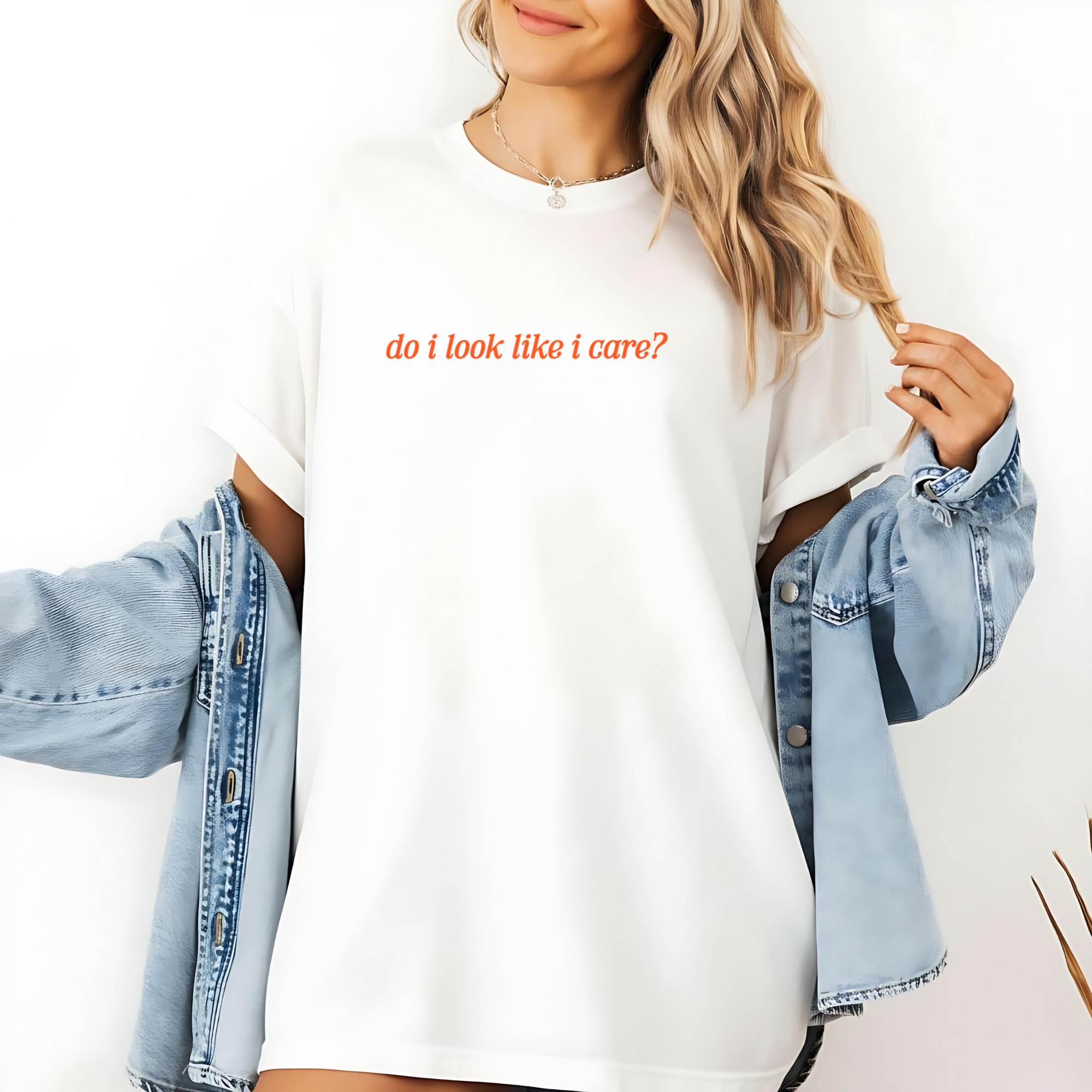 Do I Look Like I Care? Unisex Garment-Dyed T-Shirt