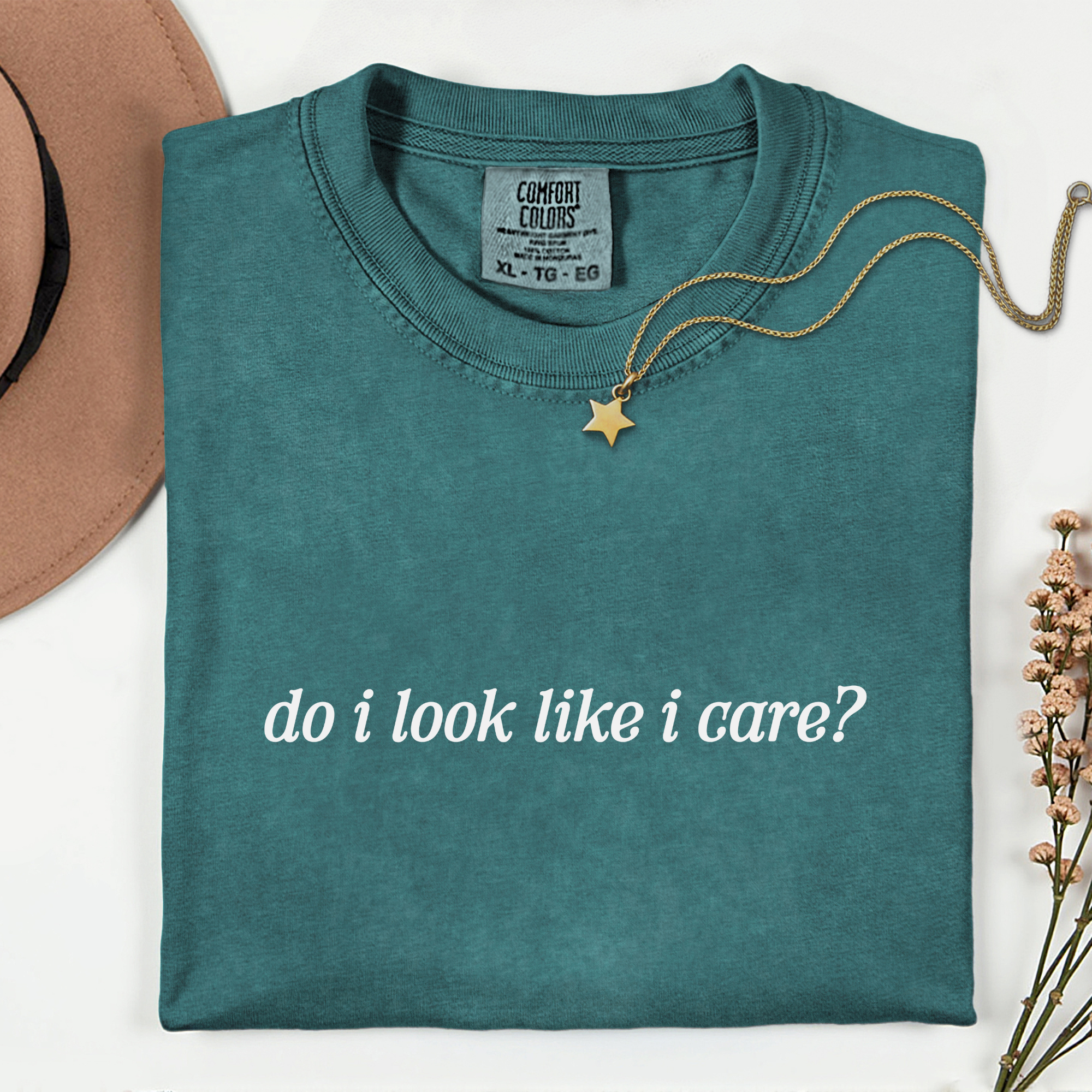 Do I Look Like I Care? Unisex Garment-Dyed T-Shirt