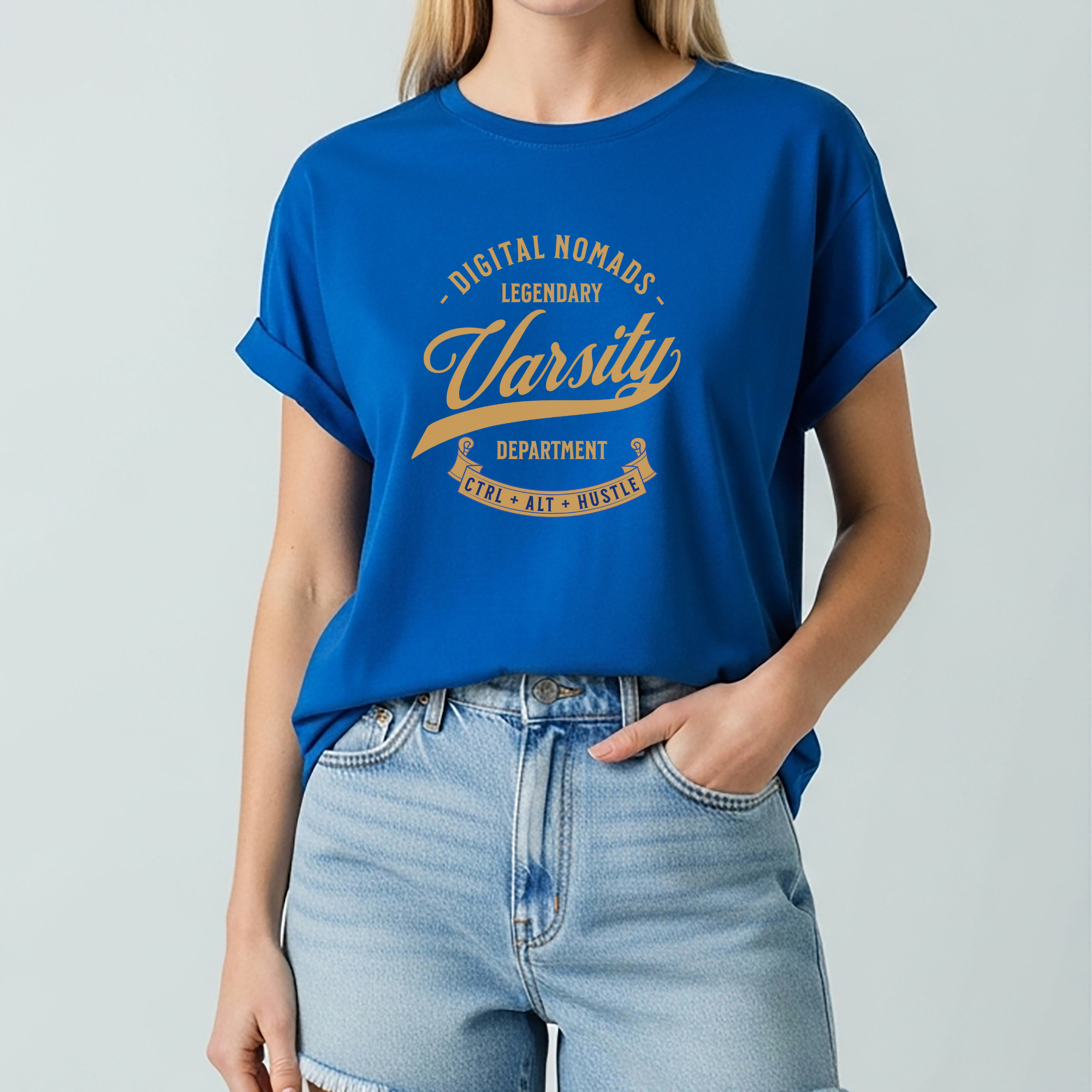 Digital Nomads Varsity Tee