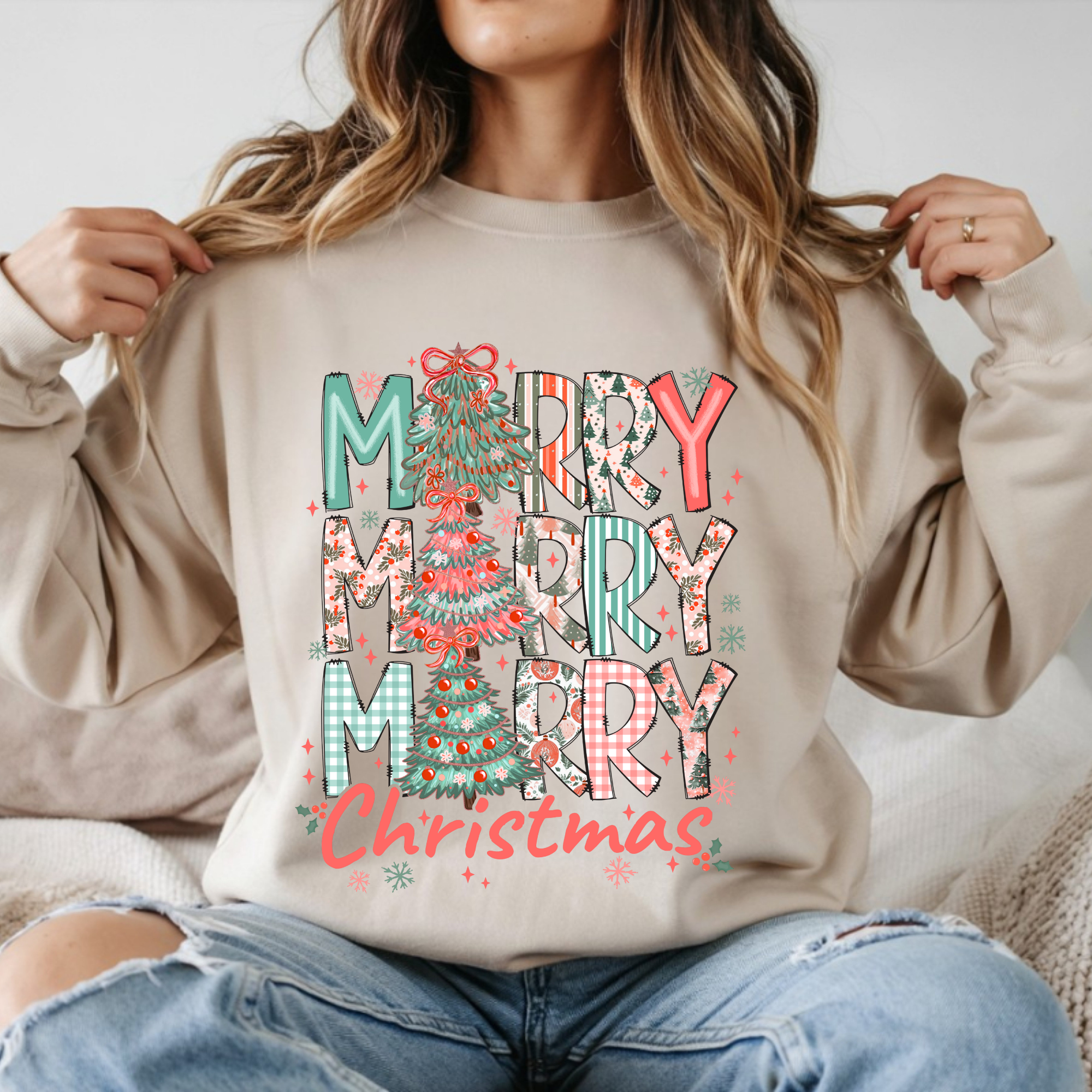 Christmas Holiday Crewneck Sweatshirt