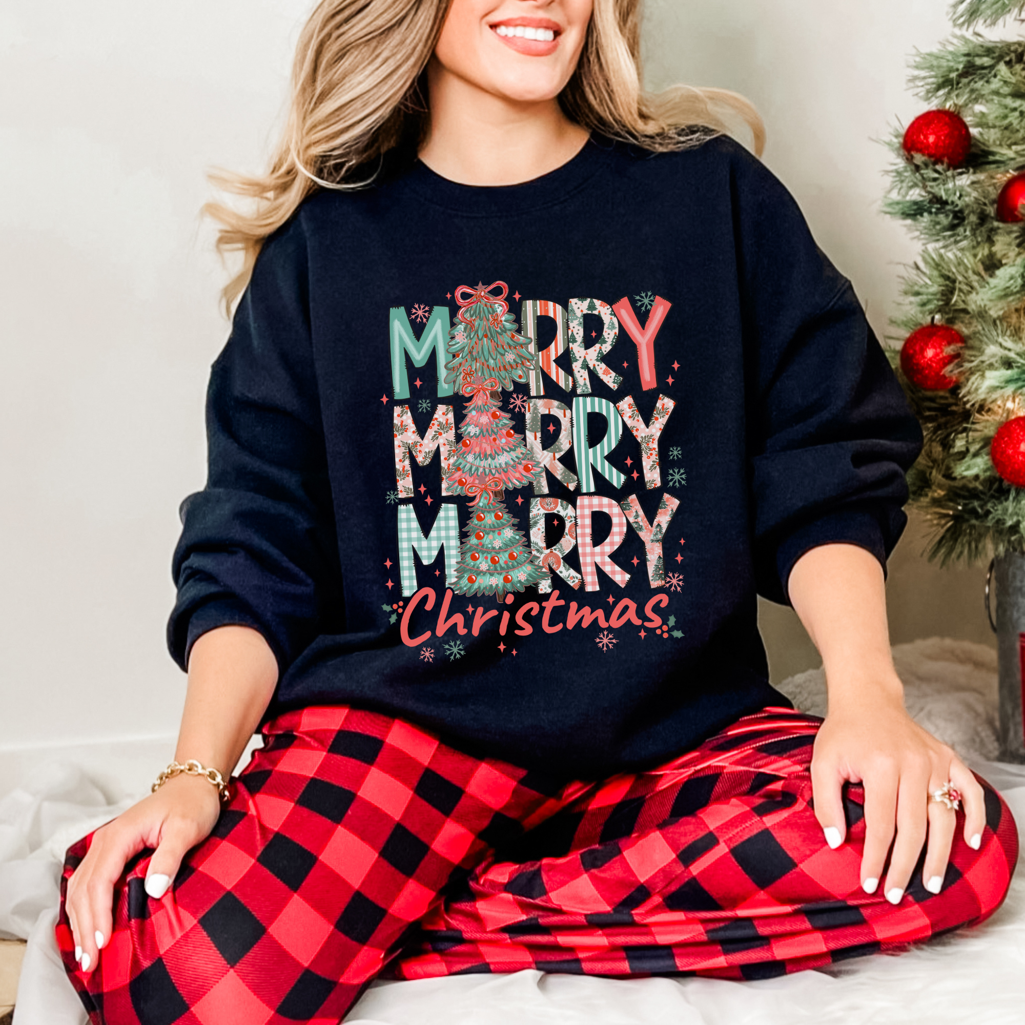 Christmas Holiday Crewneck Sweatshirt