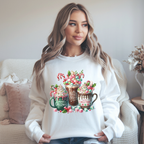 Cozy Holiday Sweatshirt with Hot Cocoa