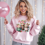 Cozy Holiday Sweatshirt with Hot Cocoa