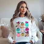 Halloween Ghosts & Pumpkins Crewneck Sweatshirt