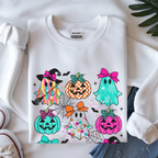 Halloween Ghosts & Pumpkins Crewneck Sweatshirt