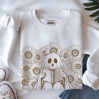 Cozy Ghost Reading Sweatshirt