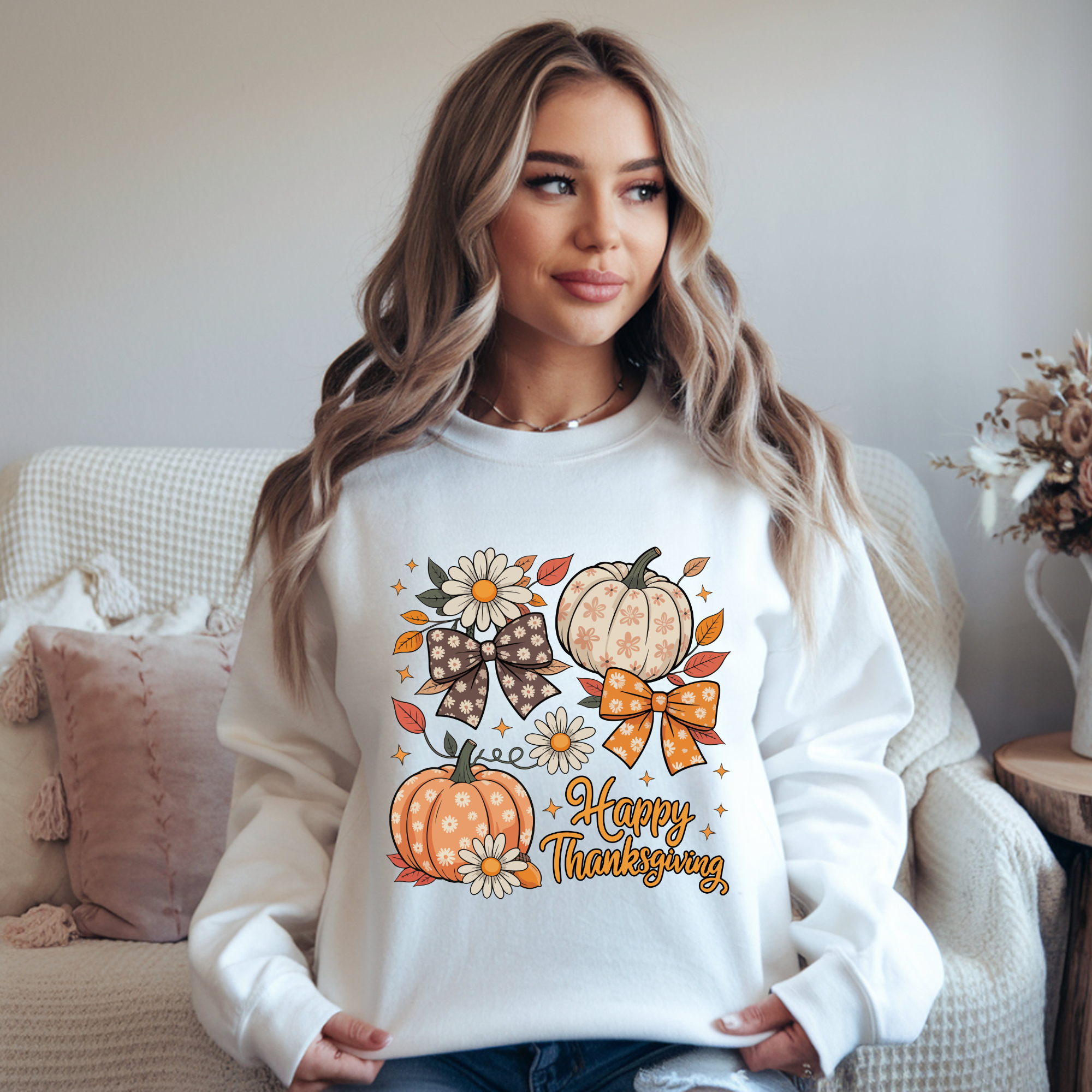 Happy Thanksgiving Crewneck Sweatshirt