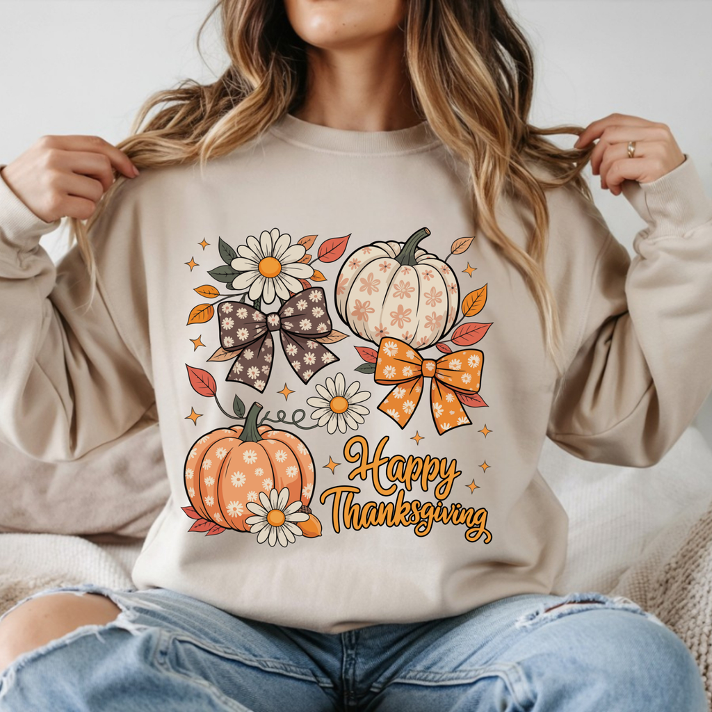 Happy Thanksgiving Crewneck Sweatshirt