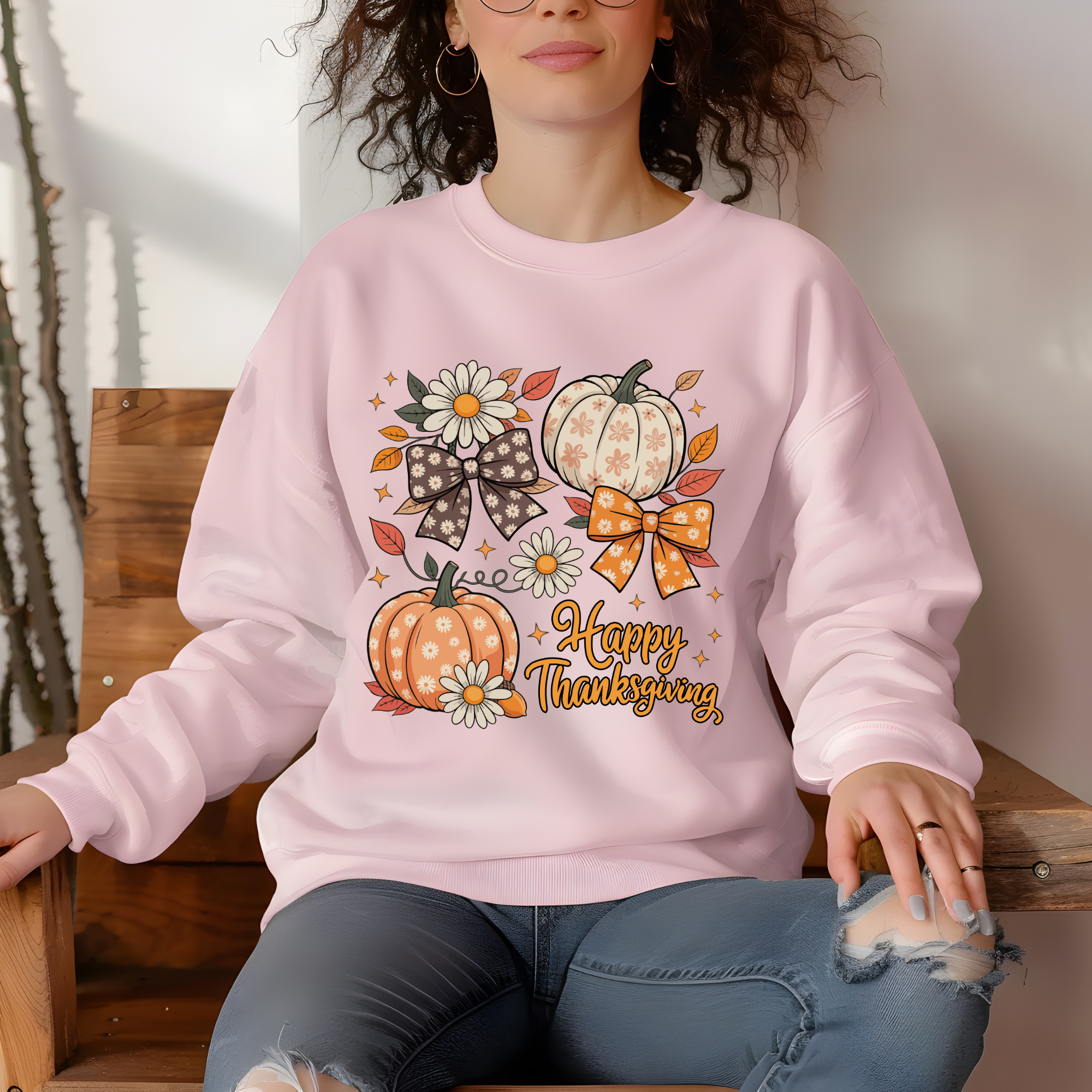 Happy Thanksgiving Crewneck Sweatshirt