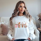 Cozy Holiday Sweatshirt with Gingerbread Design