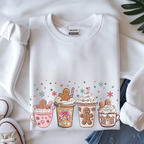Cozy Holiday Sweatshirt with Gingerbread Design