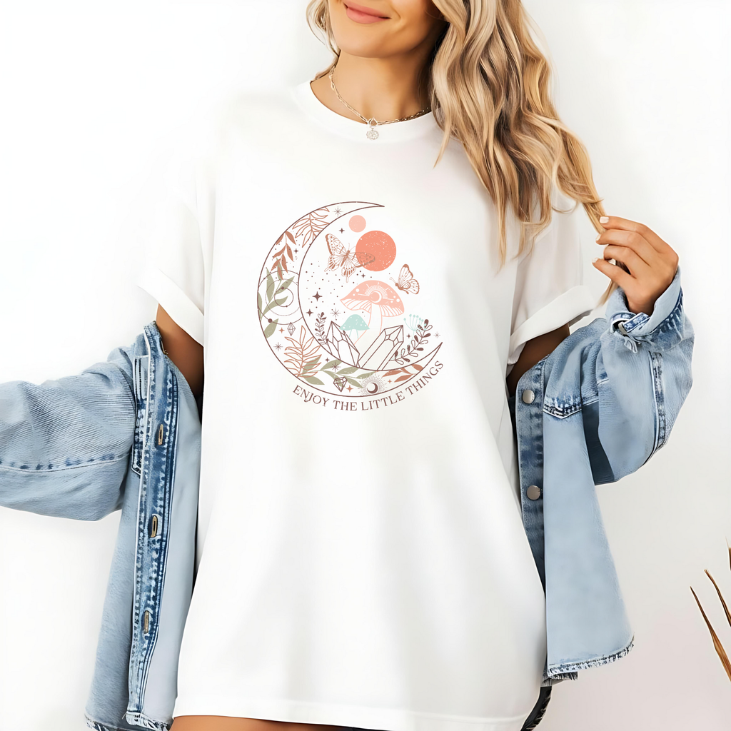 Celestial Boho Crescent moon Graphic Tee