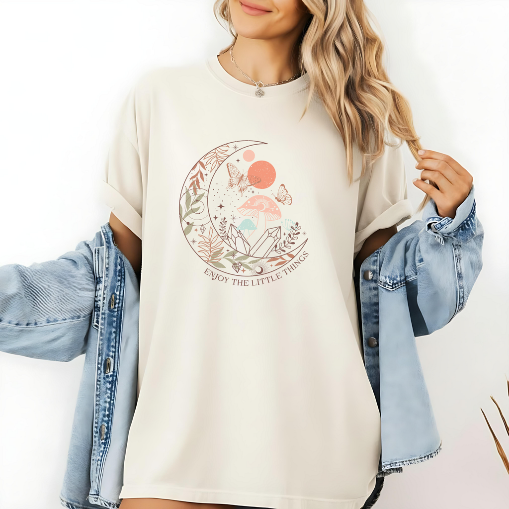 Celestial Boho Crescent moon Graphic Tee