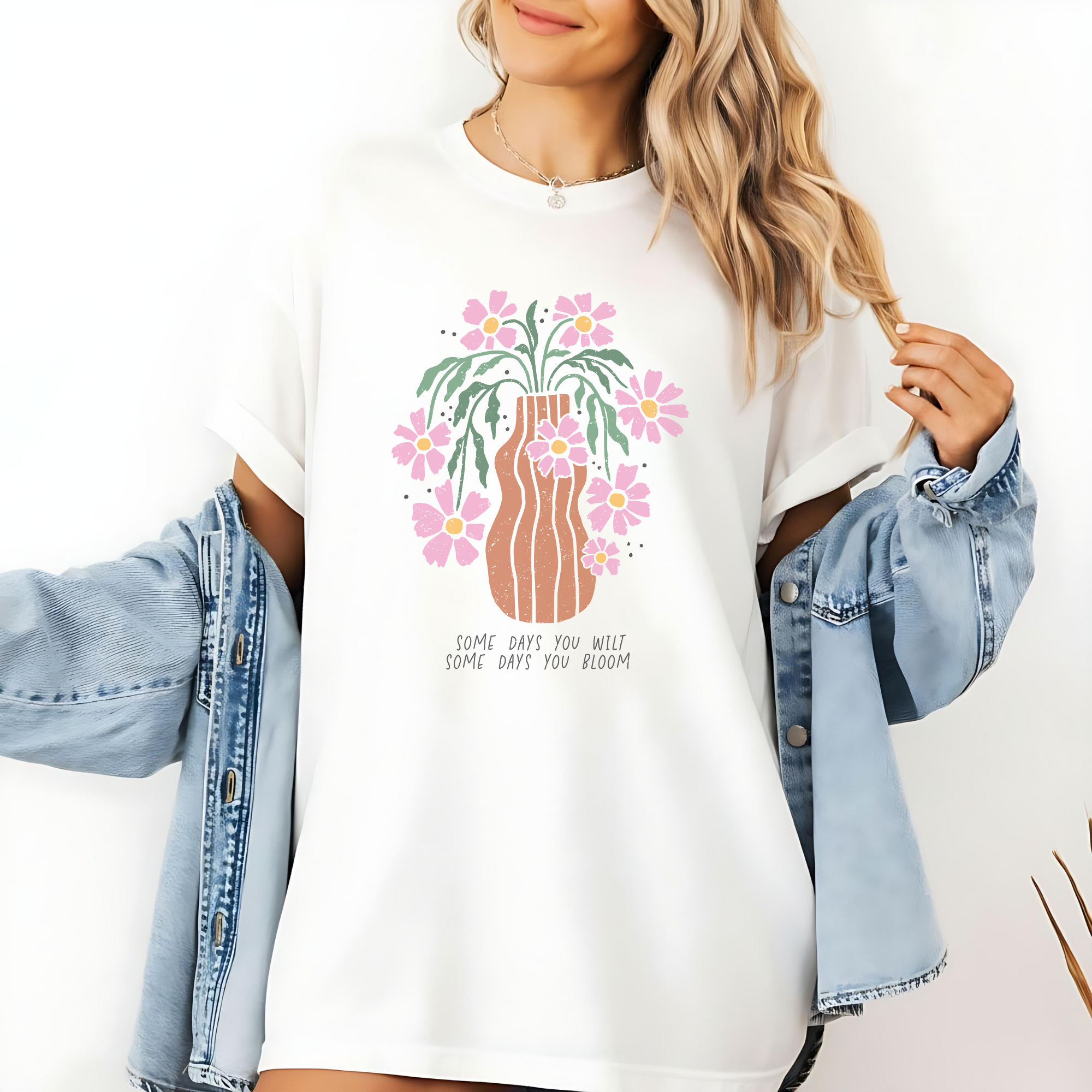 Floral Boho Vase T-Shirt
