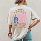 Garment-Dyed T-Shirt with Positive Vibes