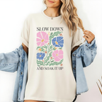 Slow Down and Soak It Up Boho Tee