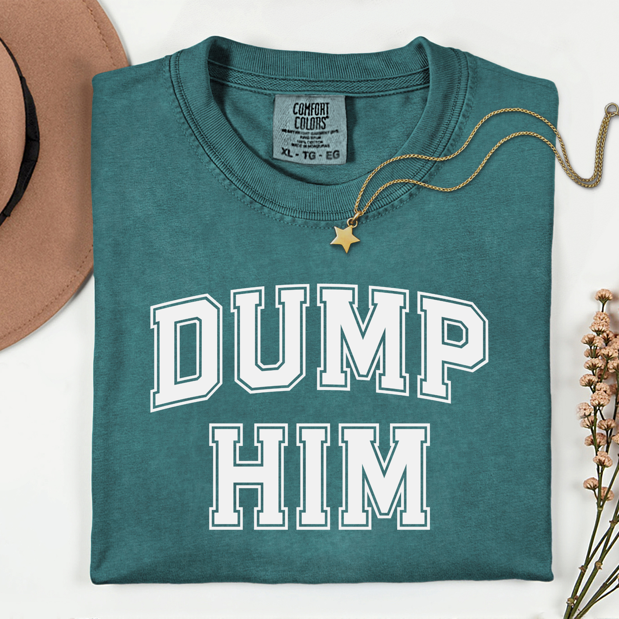 Dump Him Unisex Garment-Dyed T-Shirt