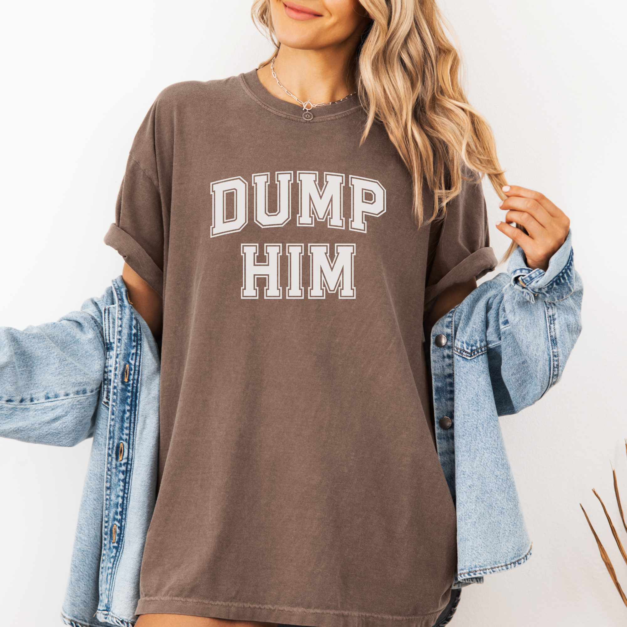 Dump Him Unisex Garment-Dyed T-Shirt