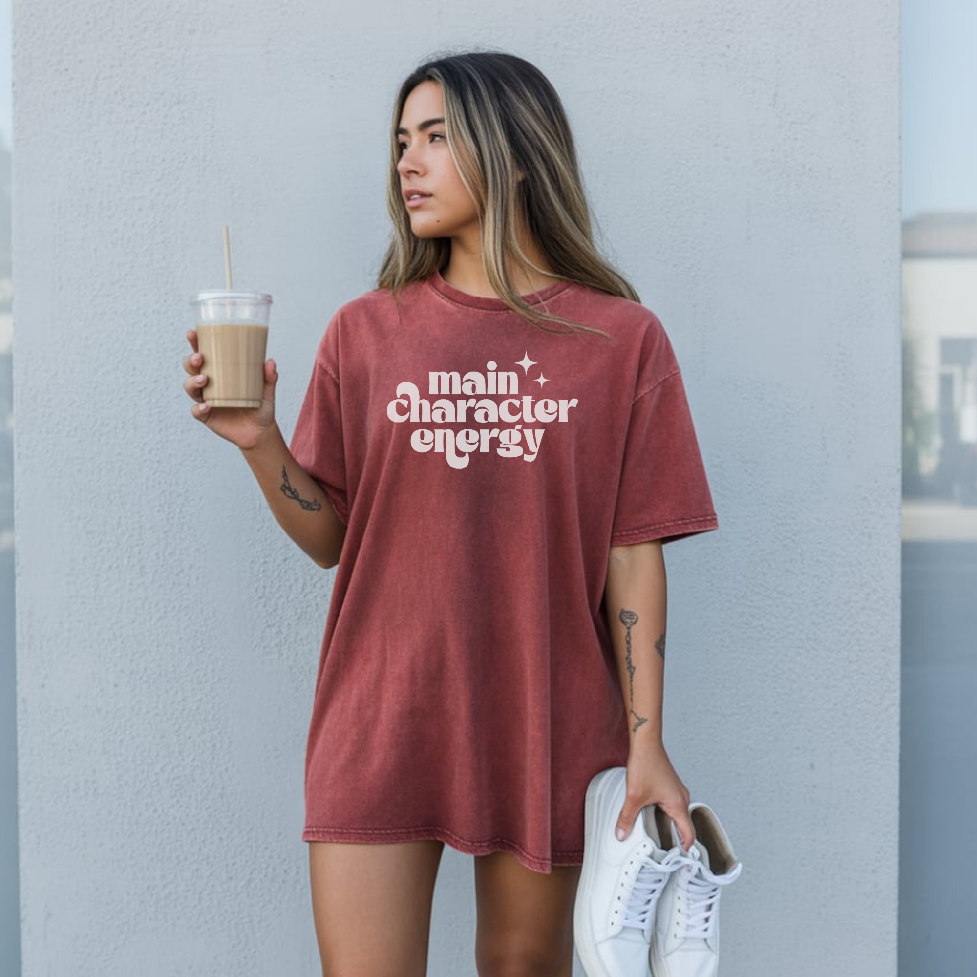 Main Character Energy Unisex Garment-Dyed T-shirt