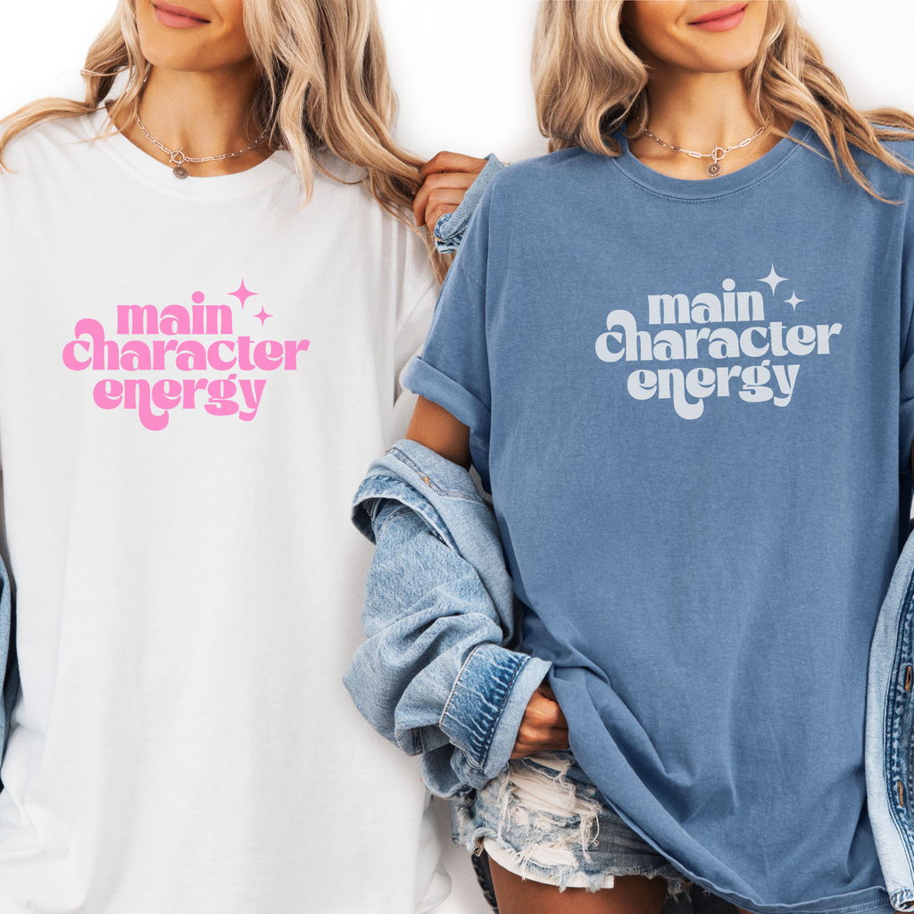 Main Character Energy Unisex Garment-Dyed T-shirt