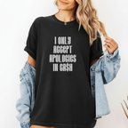 Garment-Dyed T-Shirt with Humorous Quote
