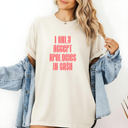 Garment-Dyed T-Shirt with Humorous Quote