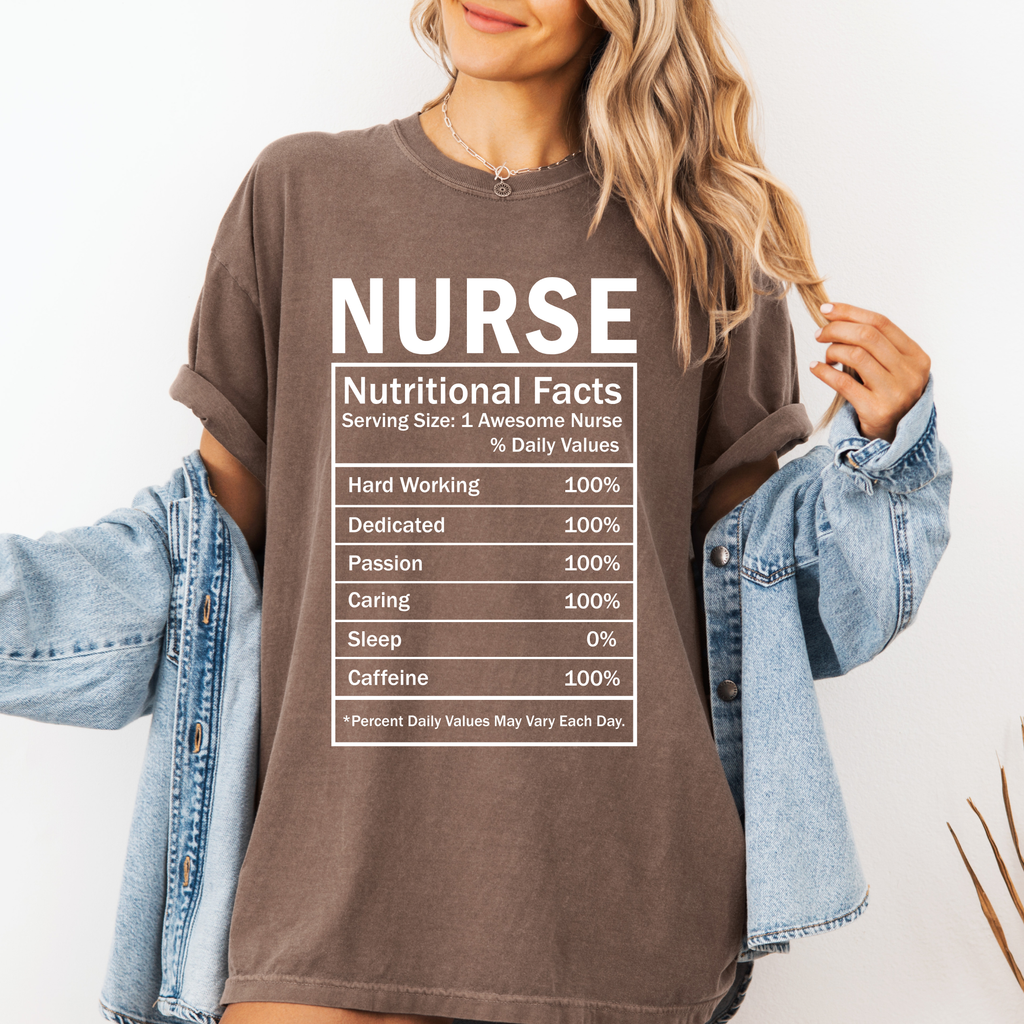 Nurse Nutritional Facts T-shirt