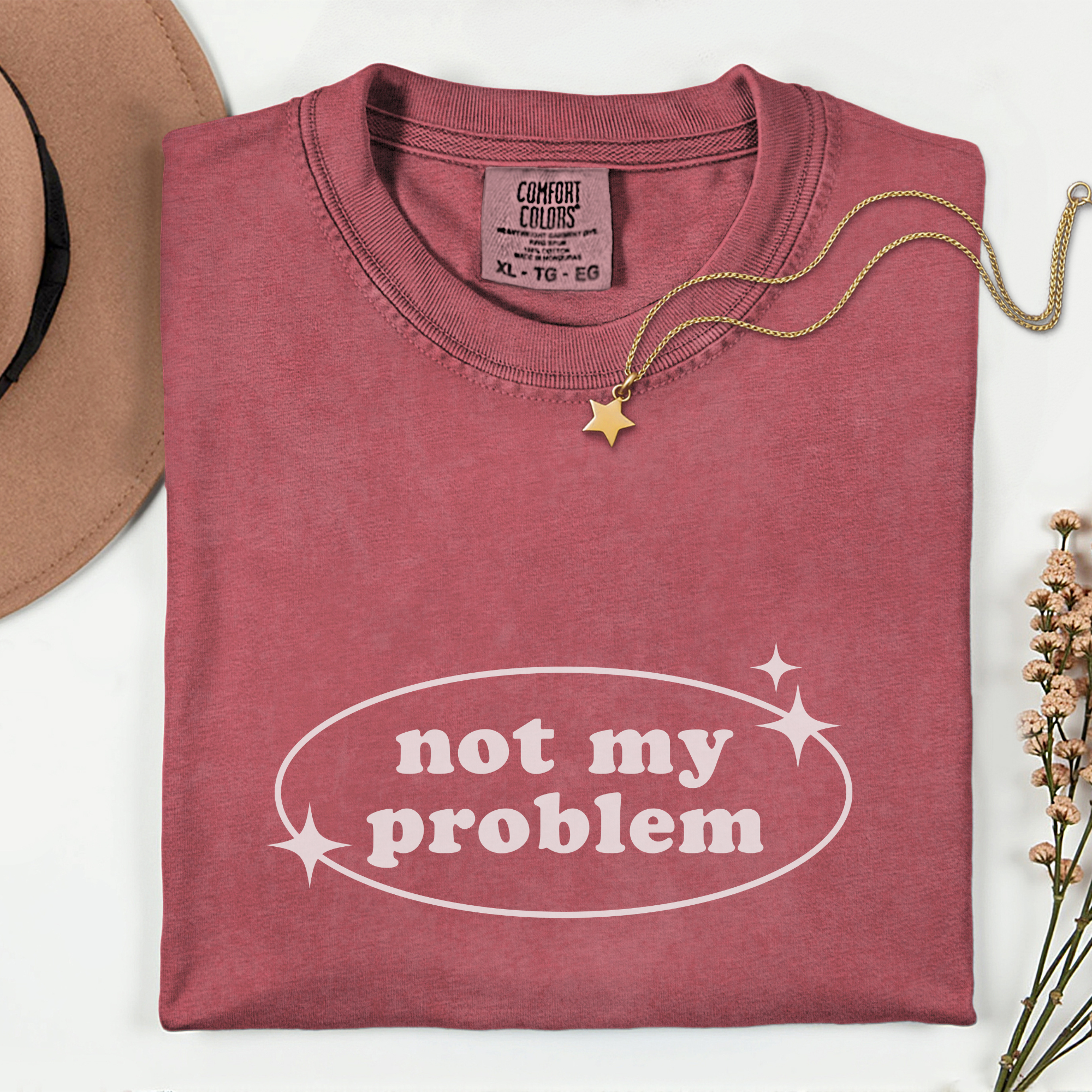 Not My Problem Unisex Garment-Dyed T-Shirt