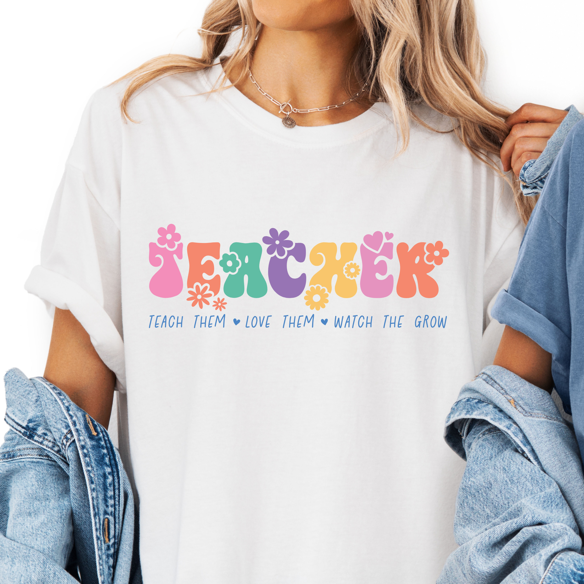Retro Graphic Teacher T-shirt