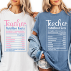 Teacher Nutrition Facts T-Shirt