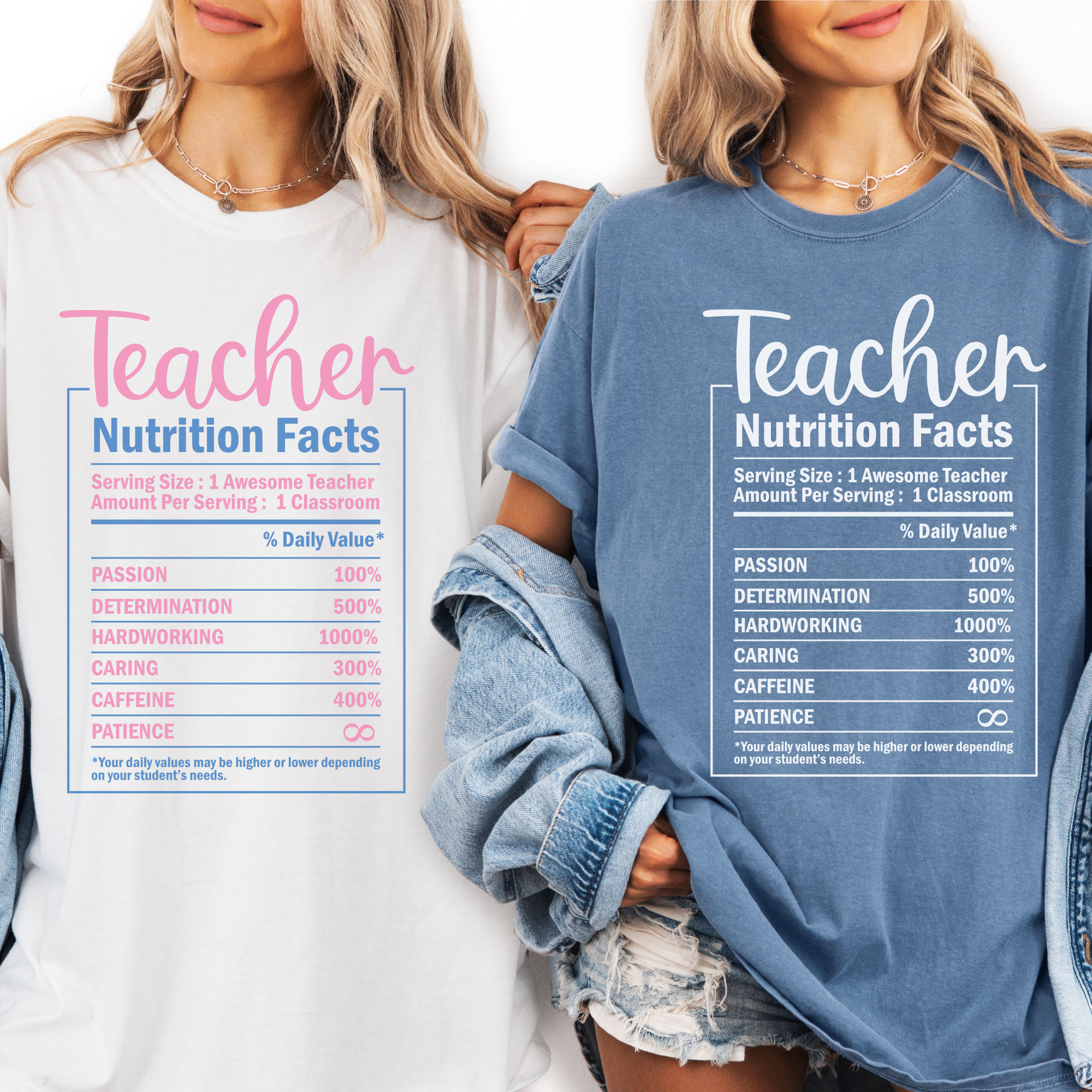 Teacher Nutrition Facts T-Shirt