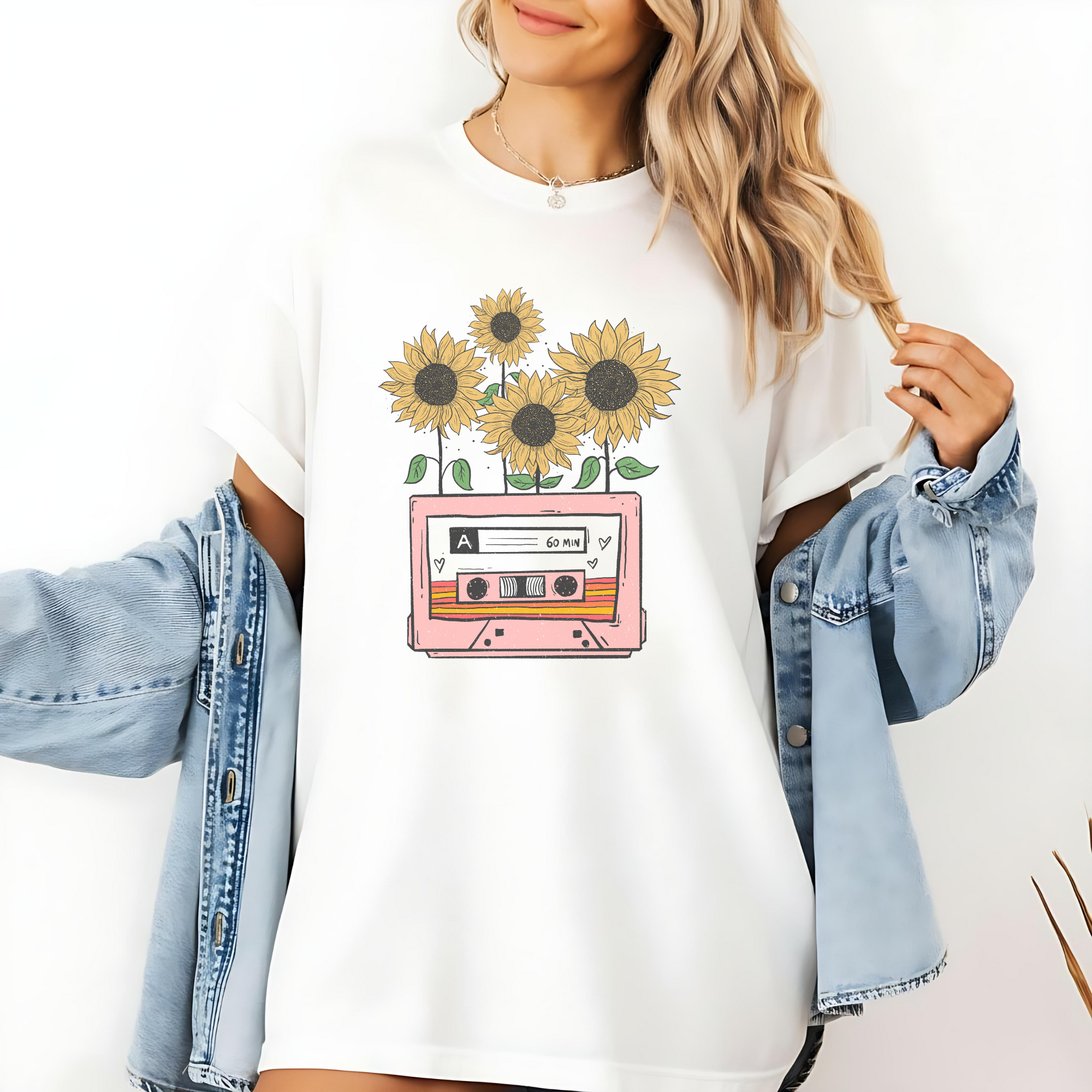 Sunflower Cassette Vintage T-Shirt