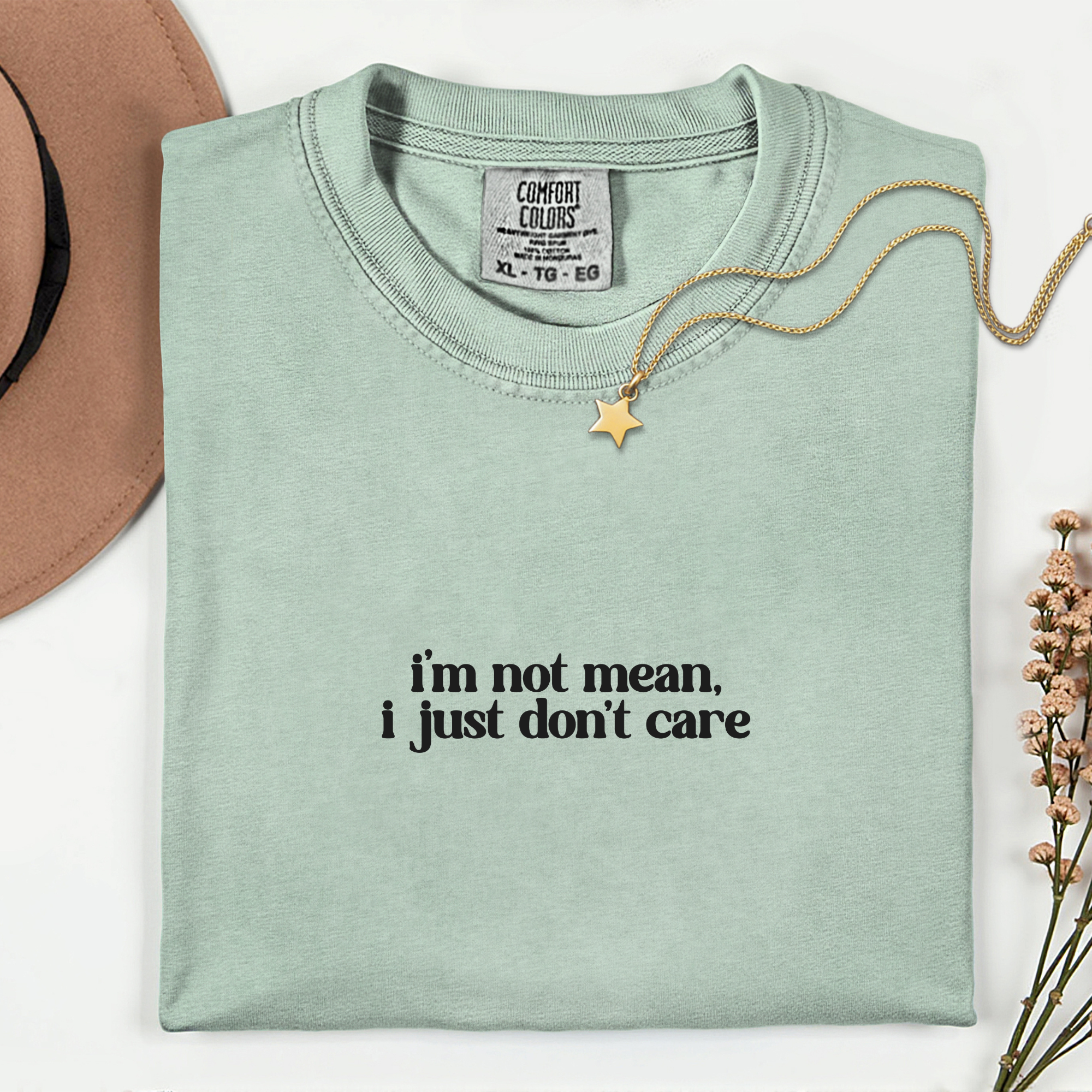 Sassy Statement T-Shirt: 'I'm Not Mean, I Just Don't Care'