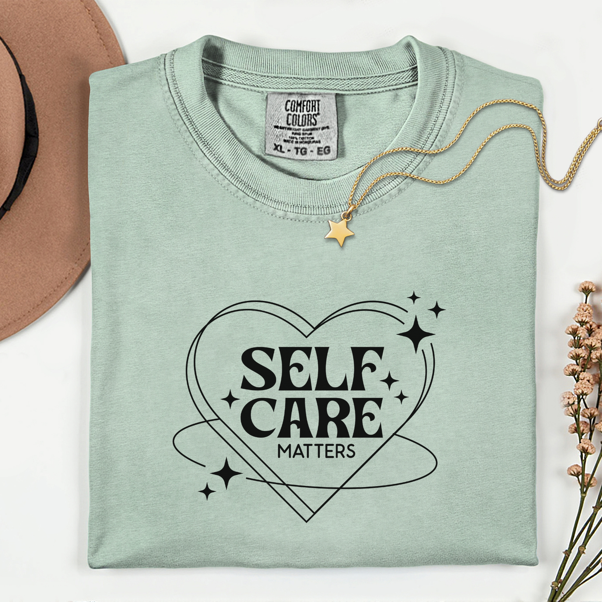 Self Care Unisex Garment-Dyed T-Shirt