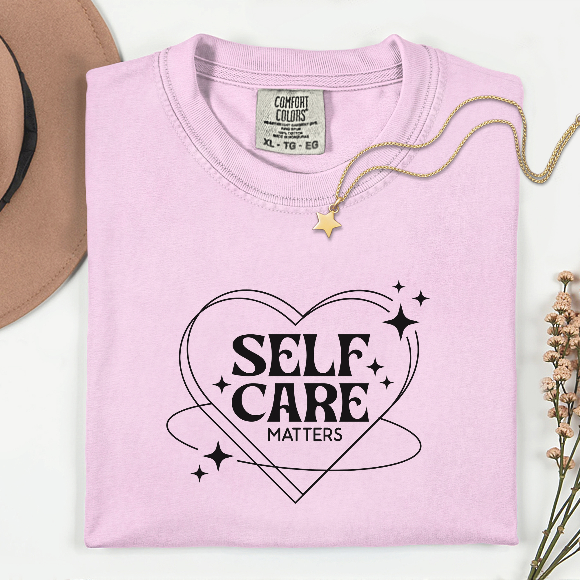 Self Care Unisex Garment-Dyed T-Shirt