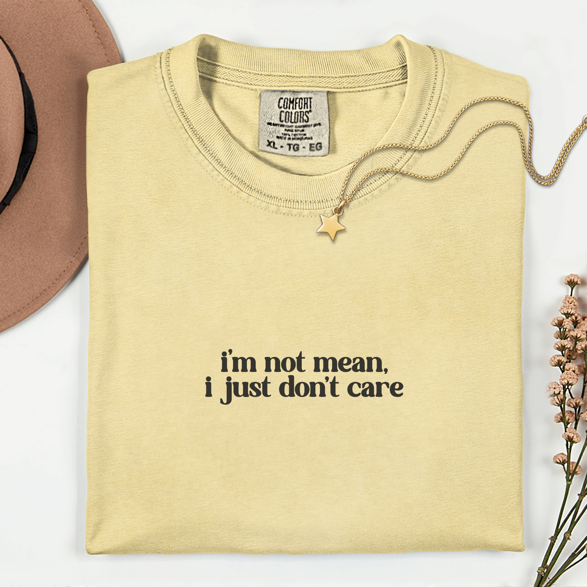 Sassy Statement T-Shirt: 'I'm Not Mean, I Just Don't Care'