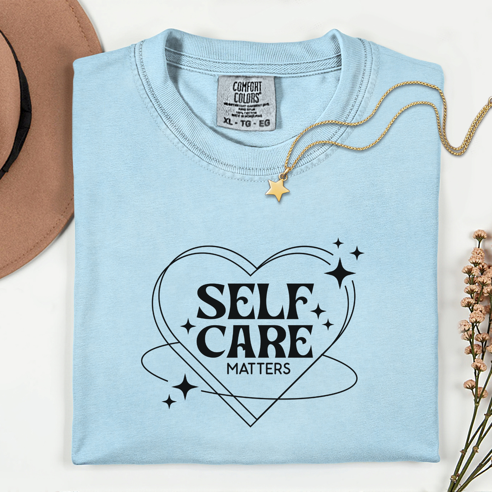 Self Care Unisex Garment-Dyed T-Shirt