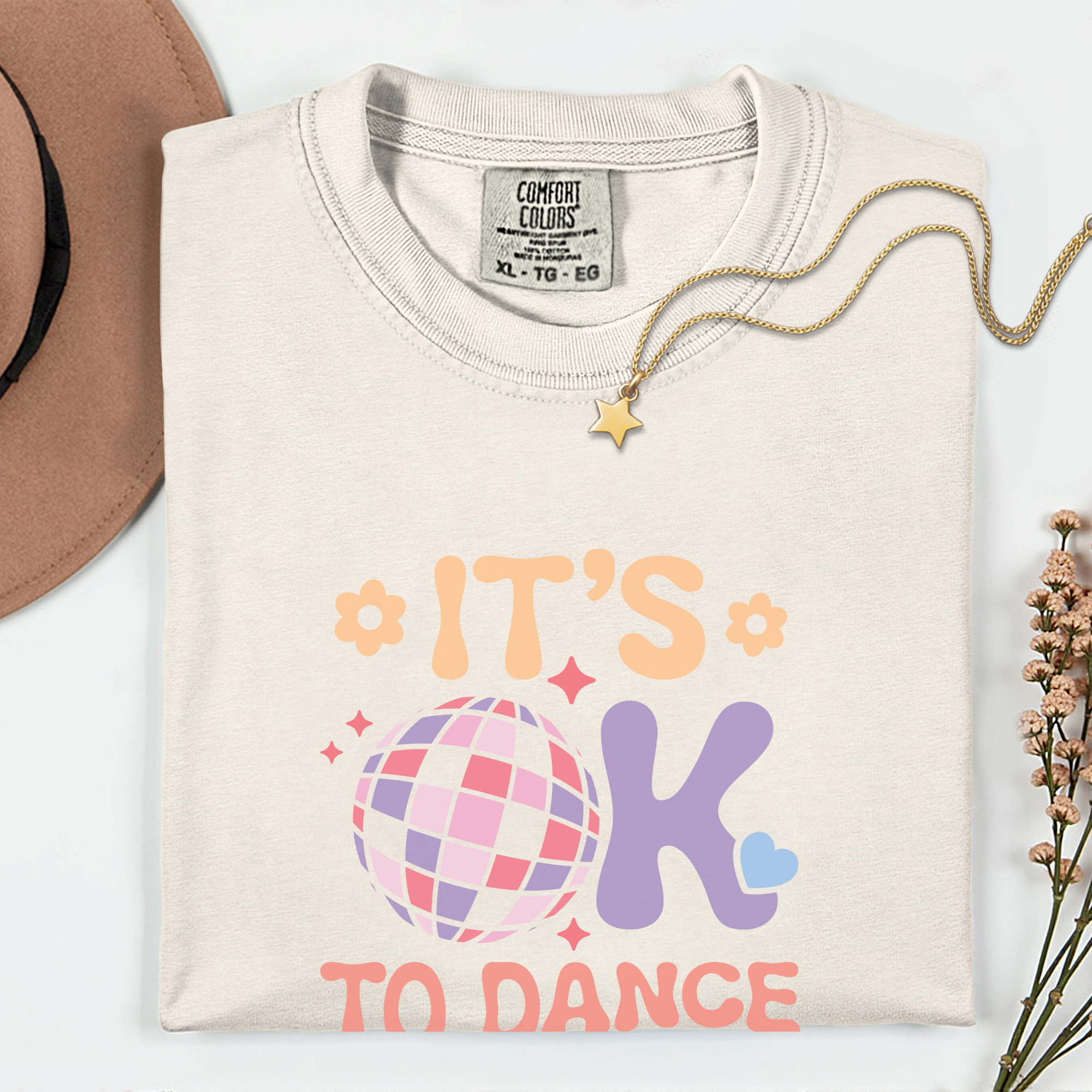 Unisex Garment-Dyed T-Shirt - It's OK to Dance Alone