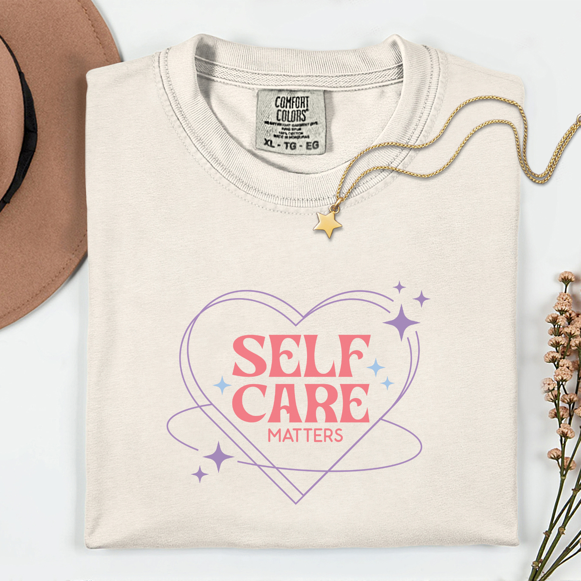 Self Care Unisex Garment-Dyed T-Shirt