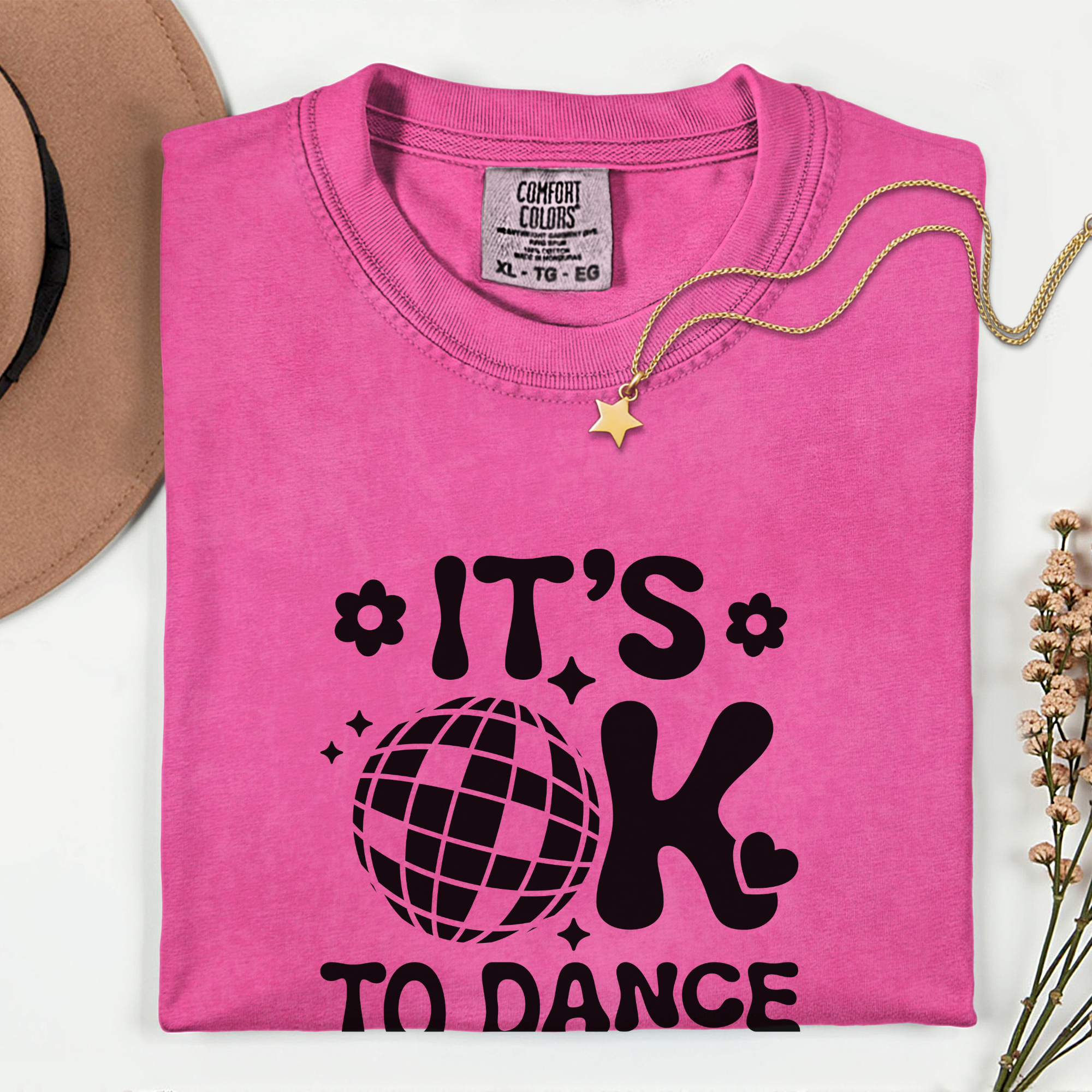 Unisex Garment-Dyed T-Shirt - It's OK to Dance Alone