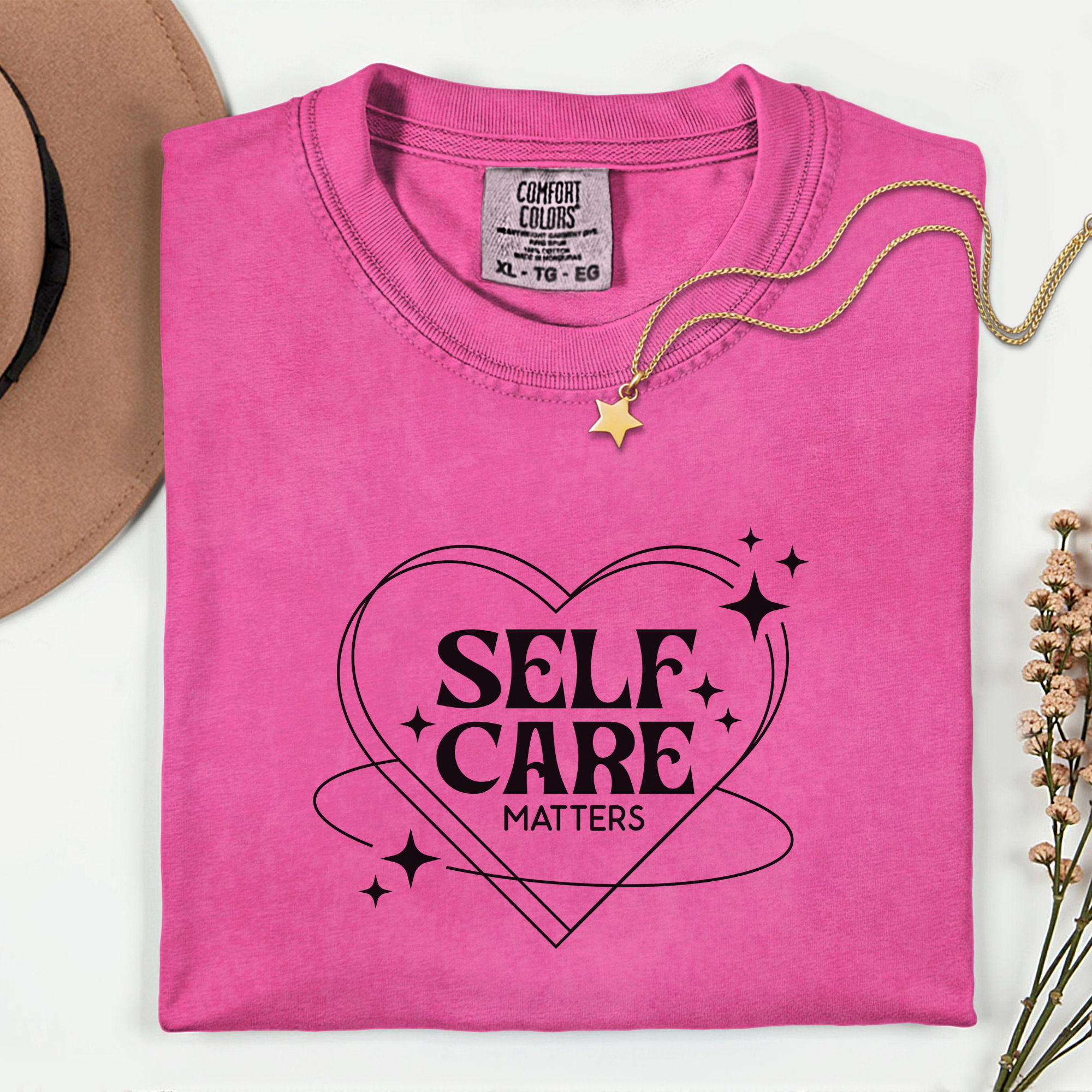 Self Care Unisex Garment-Dyed T-Shirt