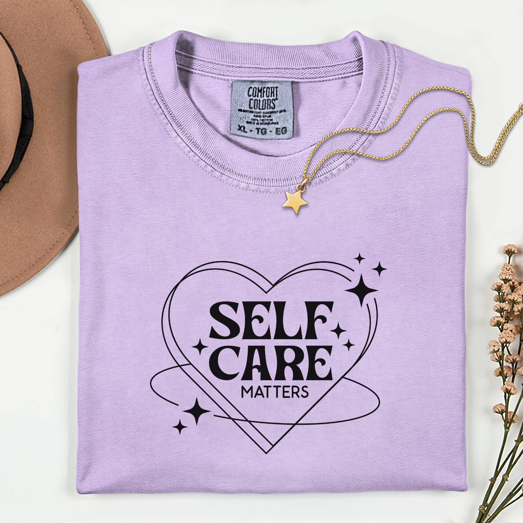 Self Care Unisex Garment-Dyed T-Shirt