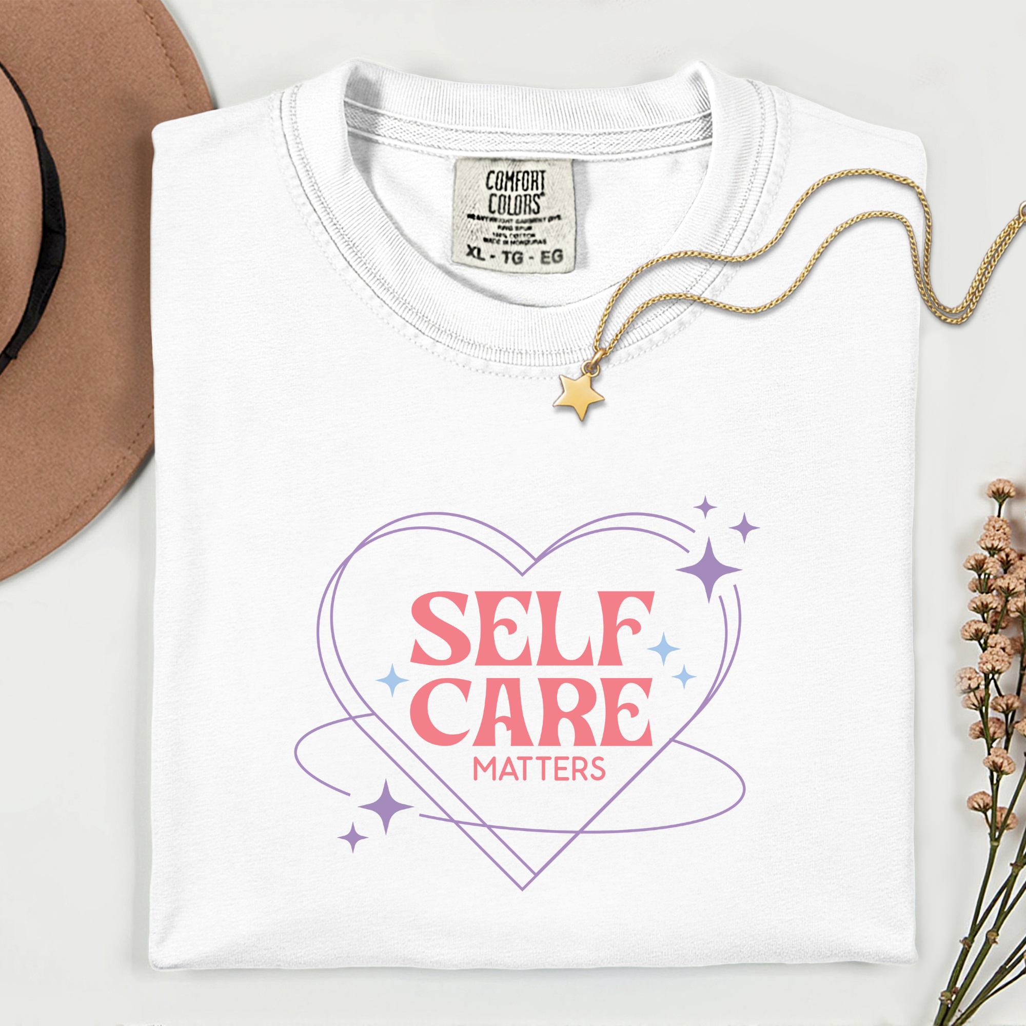 Self Care Unisex Garment-Dyed T-Shirt